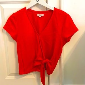 Madewell dark orange top